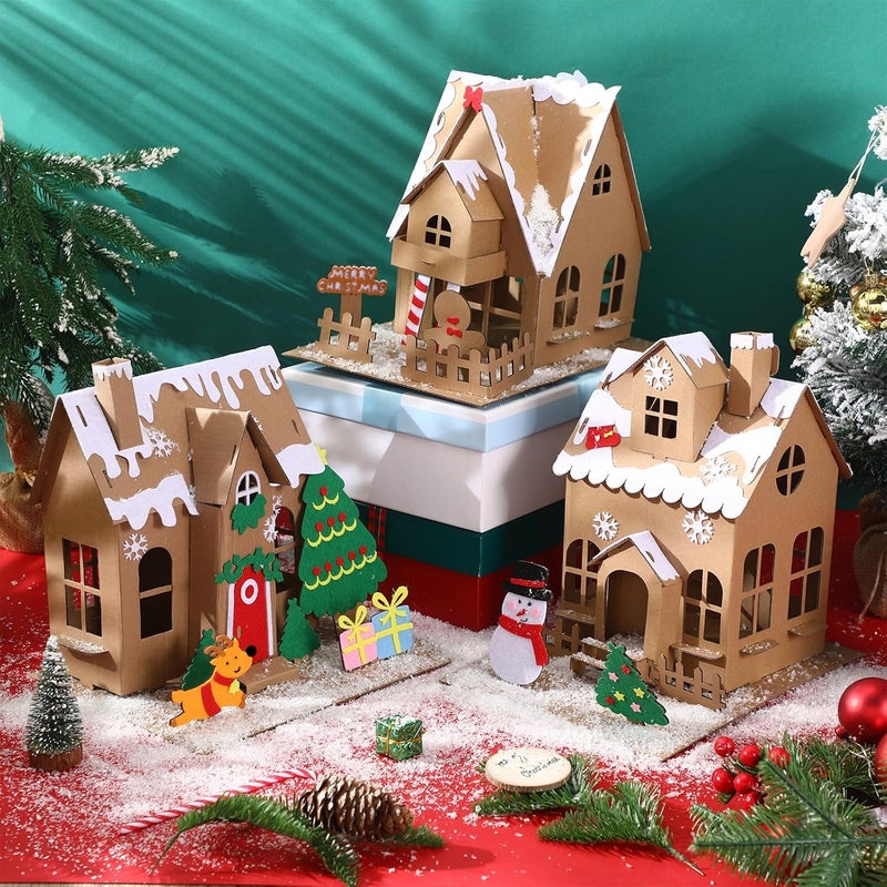 Lineshading 3 Set Christmas Gingerbread House DIY Craft Kit - Image 4